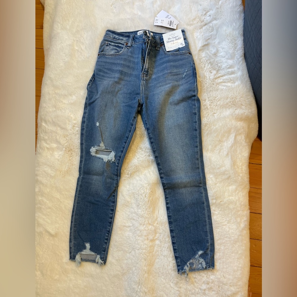 Abercrombie womens high rise ankle jeans